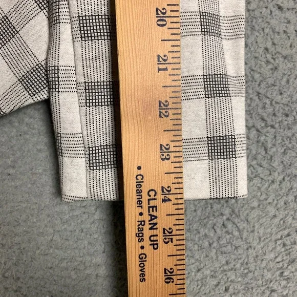 CAbi Valentina Blazer Women's 10 Gray Checkered 5292 Stretch Ponte Jacket Career - Picture 10 of 12